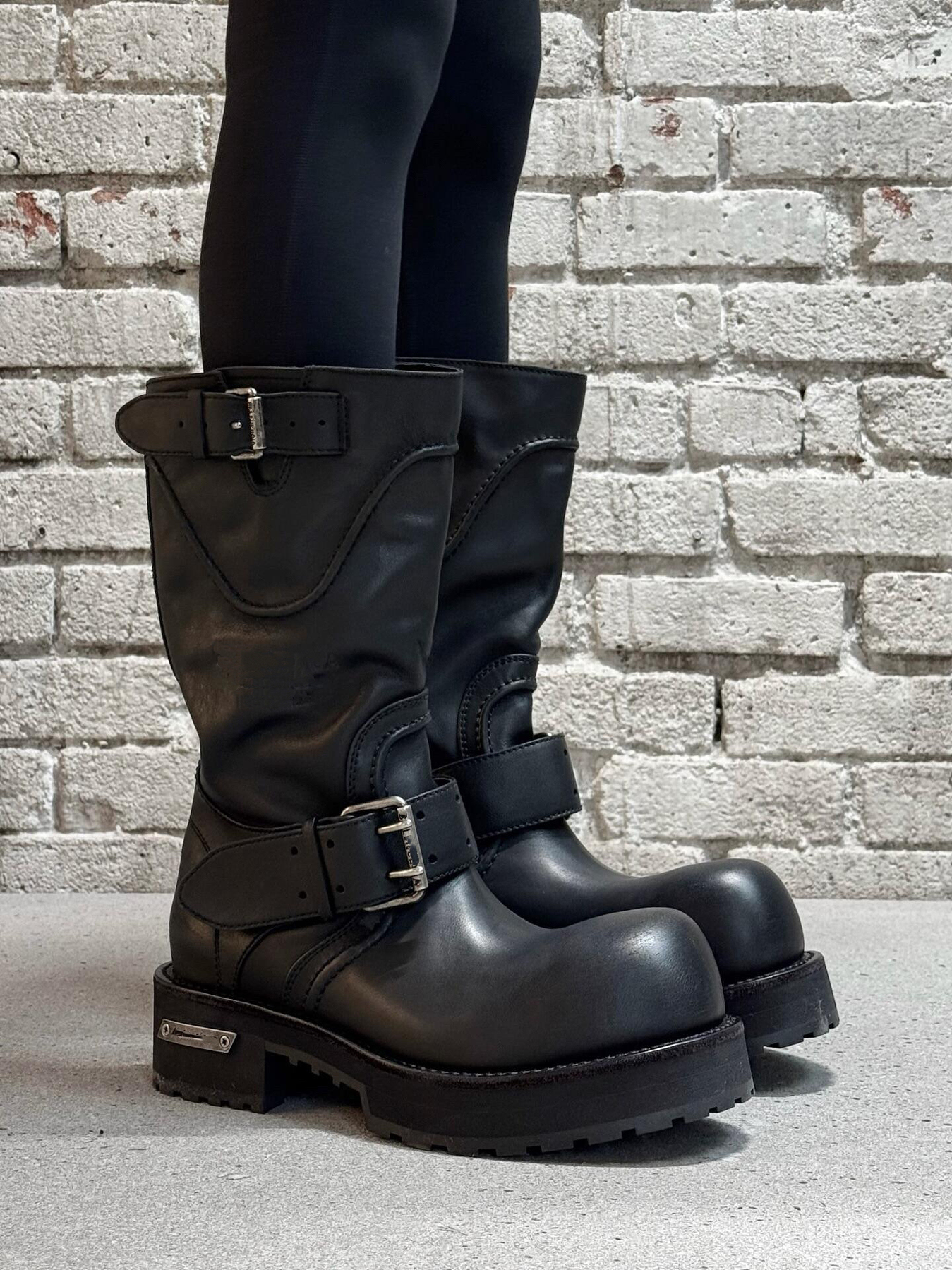 Leather Work Youtube - ex Parisian Vm Platform Boots k