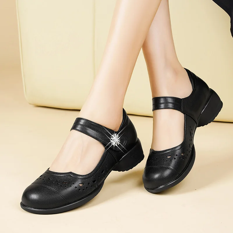 3cm All Match Breathable Comfo - огляд і ціна Leather Work Women Shoes