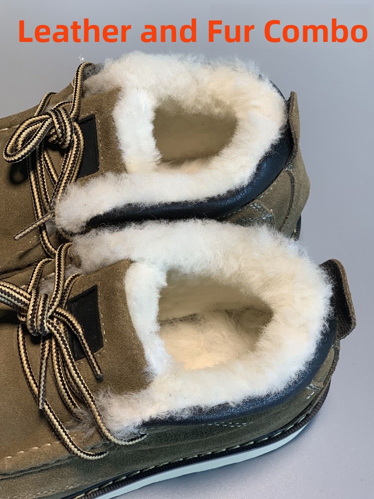Men's  Boots Fur Lined Thick B - огляд і ціна Leather Work Youtube
