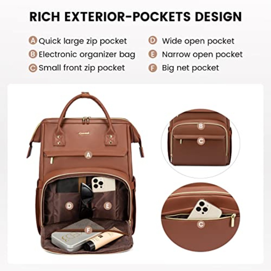 Leather Laptop Backpack for Wo - огляд і ціна Leather Work Laptop Bag