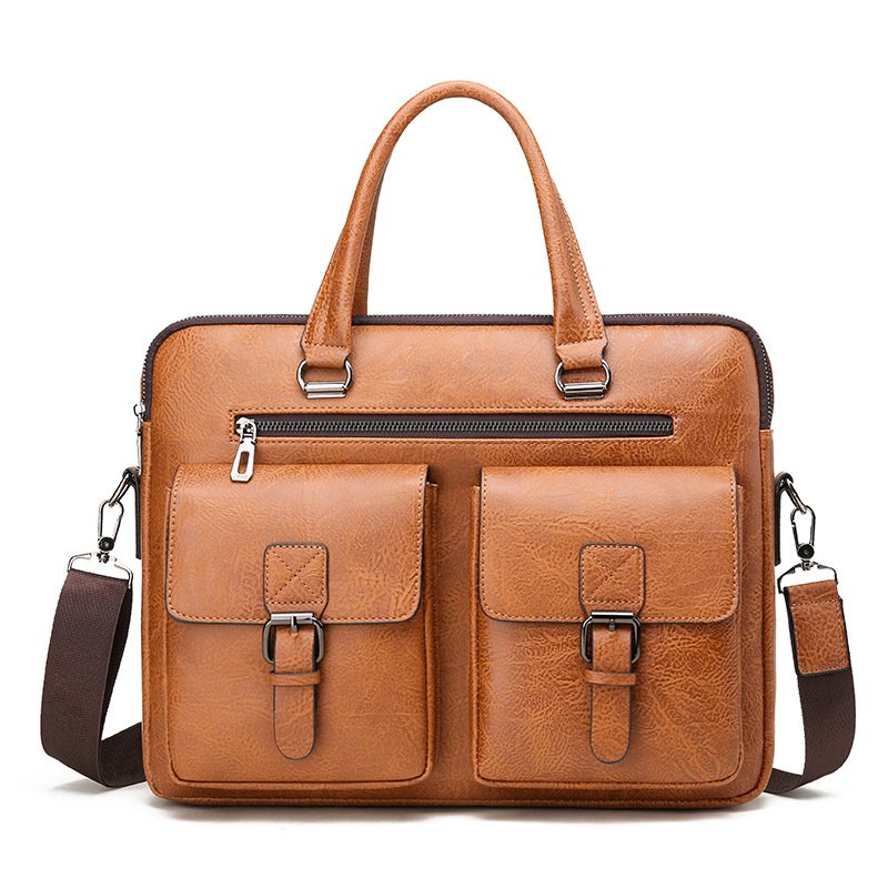 Luxury Brand Man Business Brie - огляд і ціна Leather Work Laptop Bag
