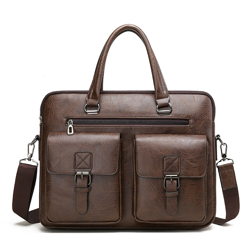 Luxury Brand Man Business Brie - огляд і ціна Leather Work Laptop Bag