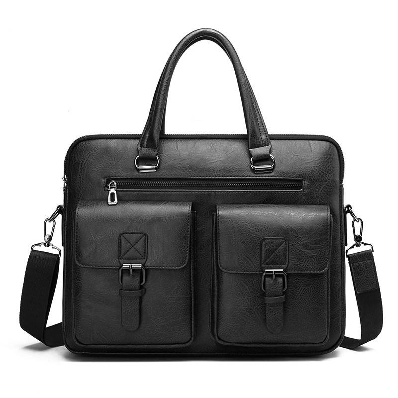 Luxury Brand Man Business Brie - огляд і ціна Leather Work Laptop Bag