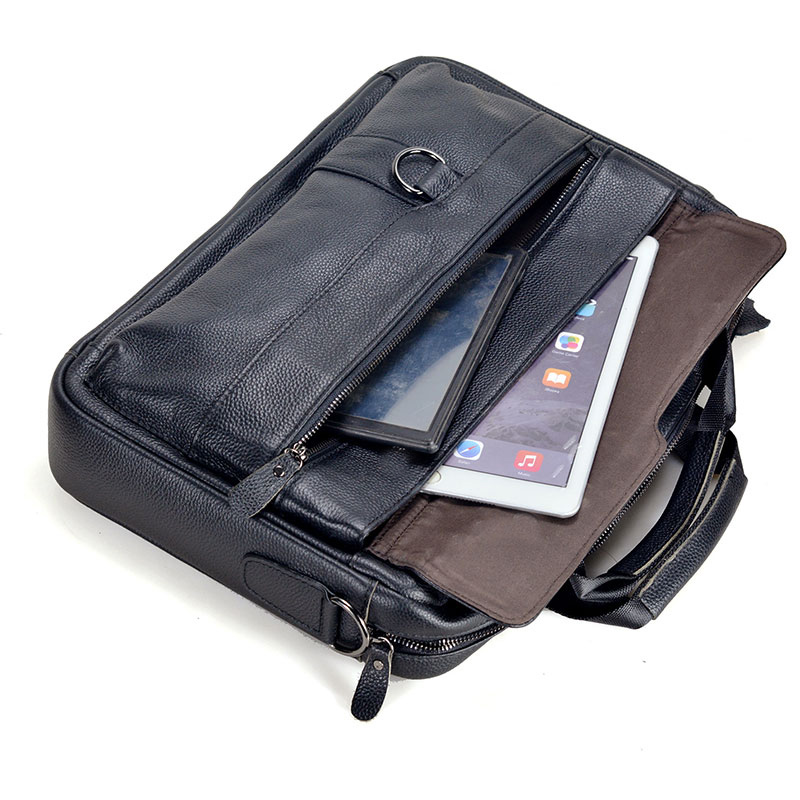 Large Men's Genuine Leather Ha - огляд і ціна Leather Work Laptop Bag