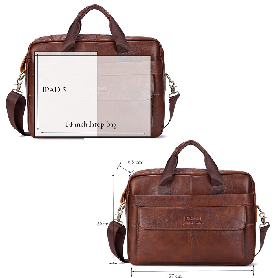 Men Genuine Leather Handbag Fa - огляд і ціна Leather Work Laptop Bag