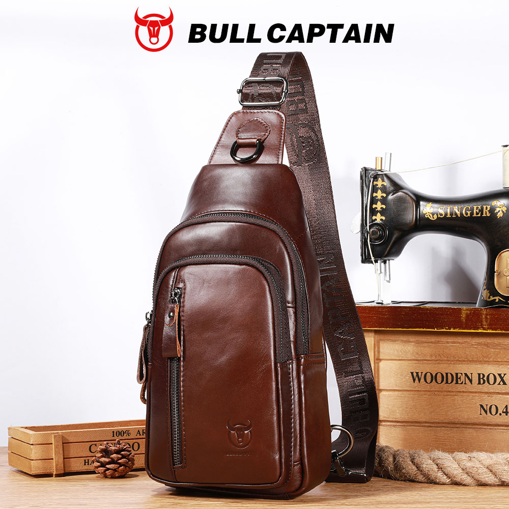 BULLCAPTAIN Genuine Leather Ch - огляд і ціна Leather Work Laptop Bag