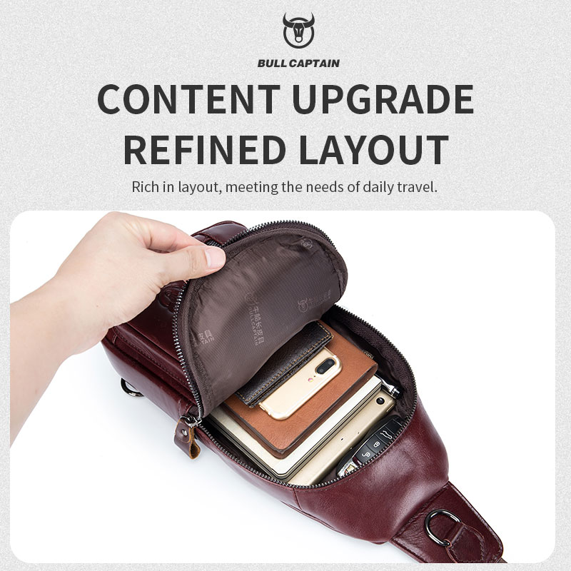 BULLCAPTAIN Genuine Leather Ch - огляд і ціна Leather Work Laptop Bag