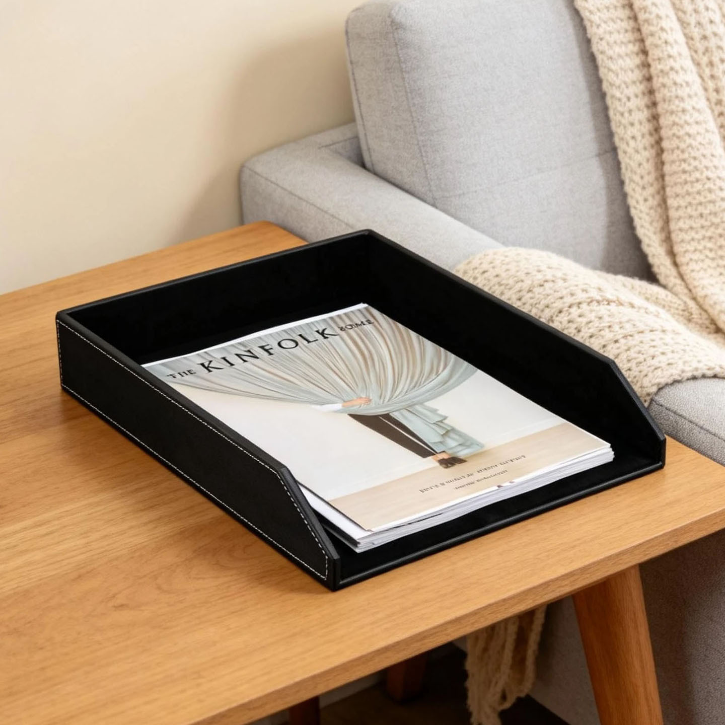 Office Leather File Tray for A - огляд і ціна Leatherwork Desk