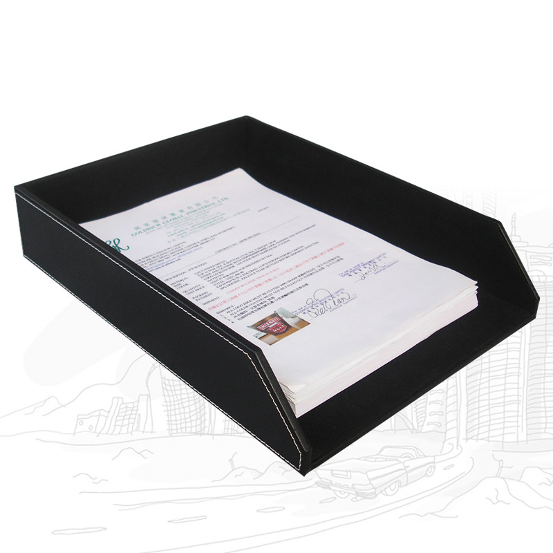Office Leather File Tray for A - огляд і ціна Leatherwork Desk