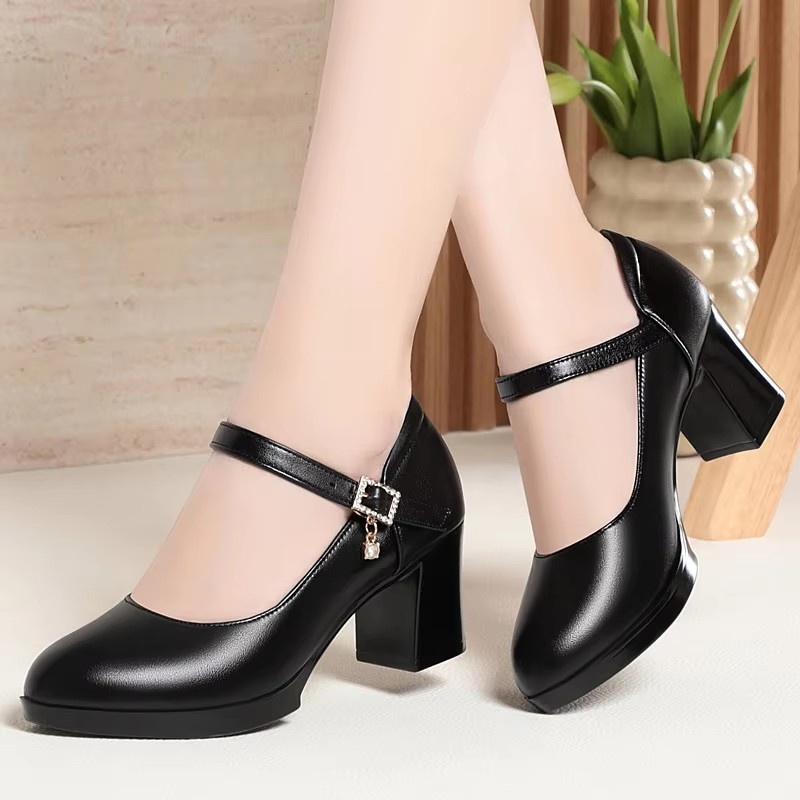 6cm Vintage Quality Shallow Mo - огляд і ціна Leather Work Women Shoes