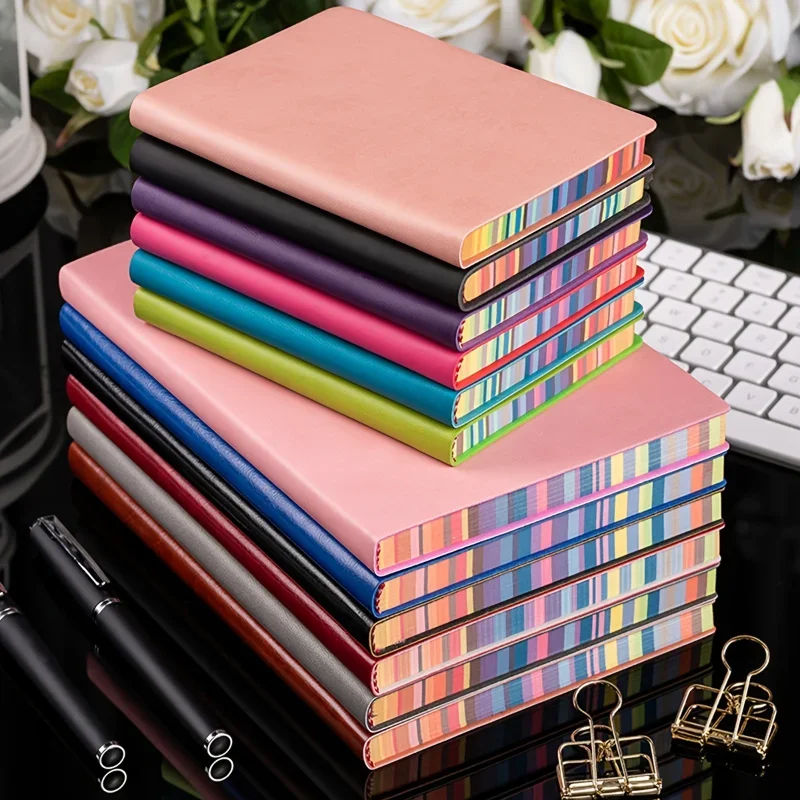 1pc Soft Leather Cover Rainbow - огляд і ціна Leather Work Diary Covers