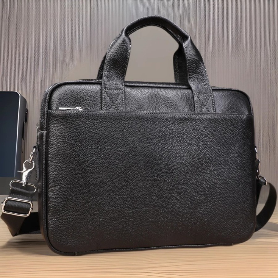 【New Arrival】Genuine Leather B - огляд і ціна Leather Work Laptop Bag