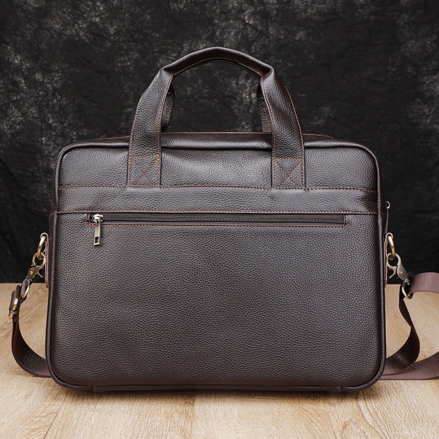 【New Arrival】Genuine Leather B - огляд і ціна Leather Work Laptop Bag