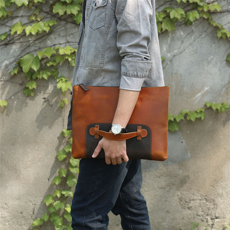 Vintage handmade genuine leath - огляд і ціна Leather Work Laptop Bag