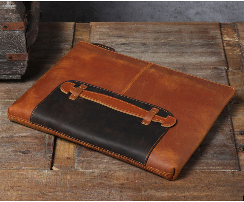 Vintage handmade genuine leath - огляд і ціна Leather Work Laptop Bag