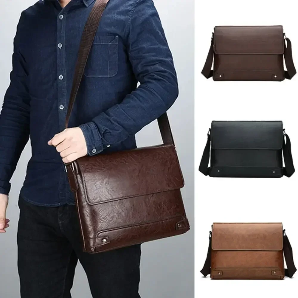 Briefcase For Men PU Leather T - огляд і ціна Leather Work Laptop Bag