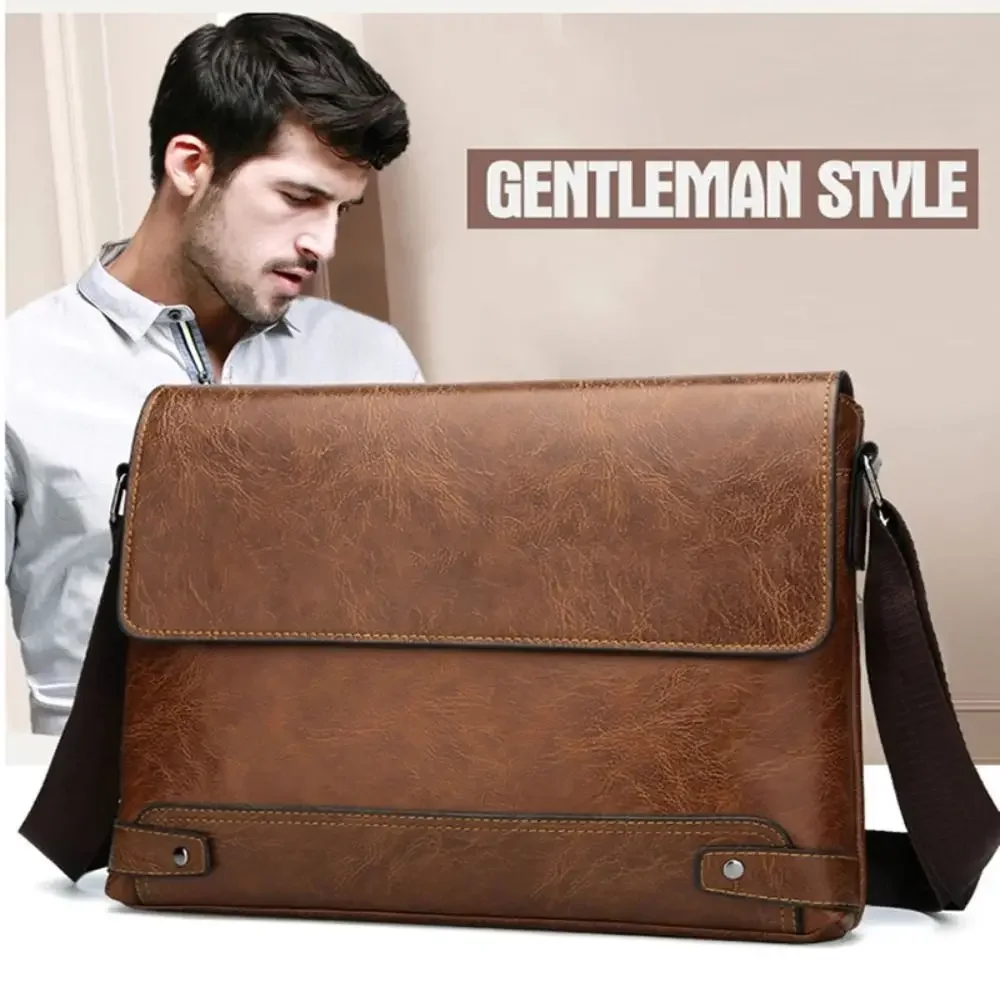 Briefcase For Men PU Leather T - огляд і ціна Leather Work Laptop Bag