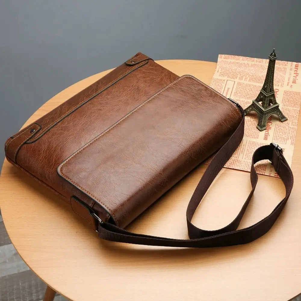 Briefcase For Men PU Leather T - огляд і ціна Leather Work Laptop Bag