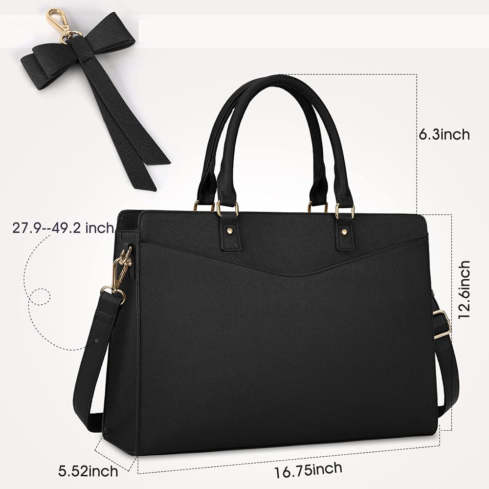 Laptop Bag for Women 15.6 Inch - огляд і ціна Leather Work Laptop Bag