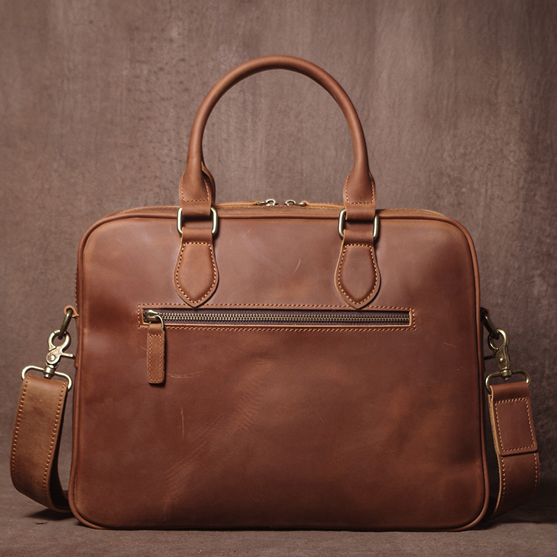 GURO Men Crazy Horse Cowhide B - огляд і ціна Leather Work Laptop Bag