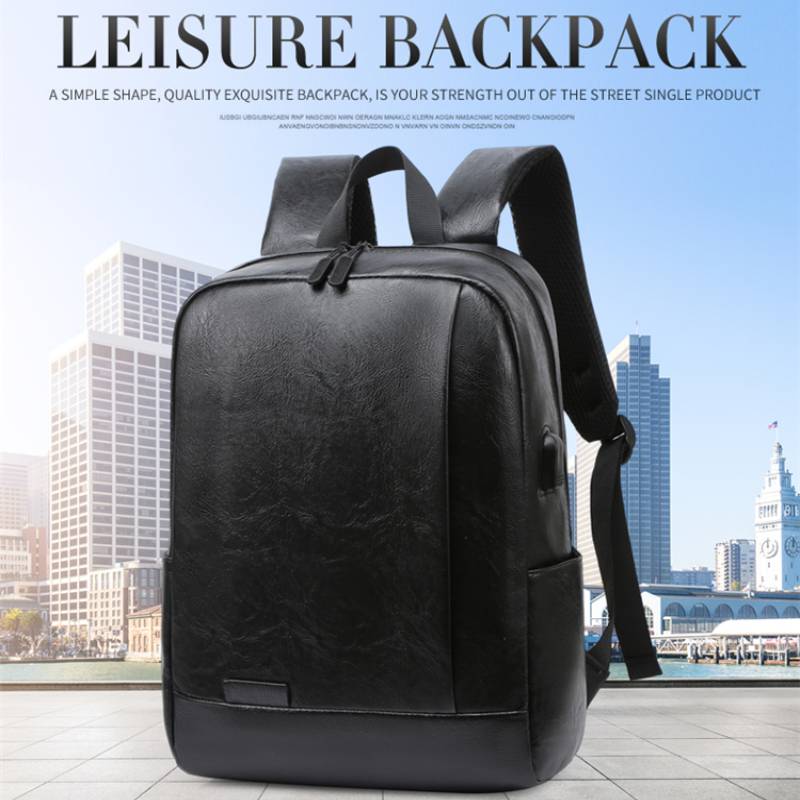 Men Fashionable Backpack PU Le - огляд і ціна Leather Work Laptop Bag