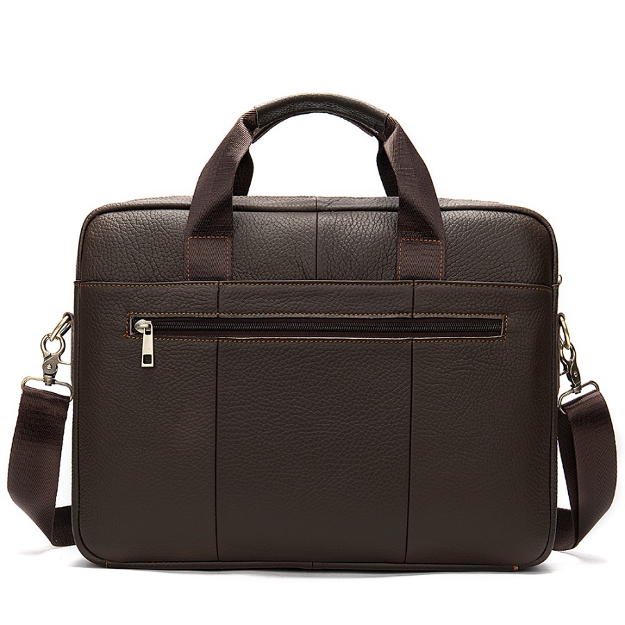 【New Arrival】Men's Genuine Lea - огляд і ціна Leather Work Laptop Bag