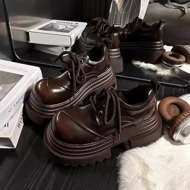 Women Retro Loafers 2025 Sprin - огляд і ціна Leather Work Women Shoes