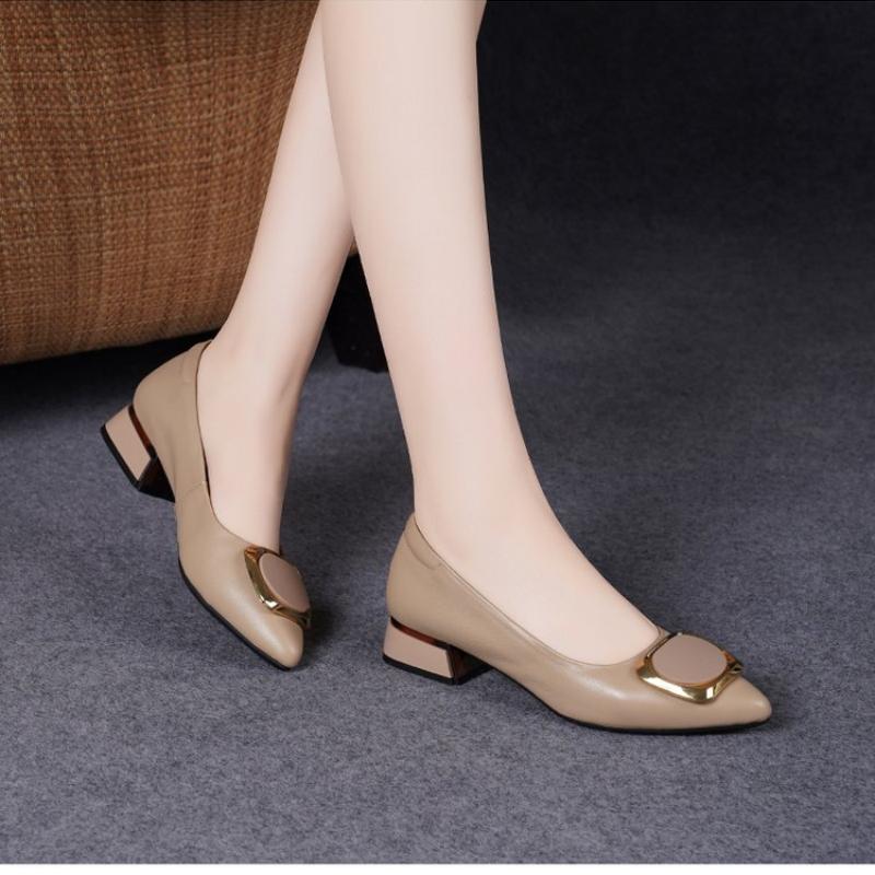 Spring Women's Pointed-Toe Chu - огляд і ціна Leather Work Women Shoes
