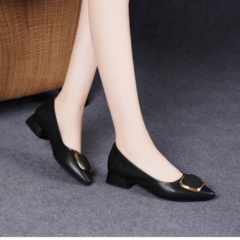 Spring Women's Pointed-Toe Chu - огляд і ціна Leather Work Women Shoes
