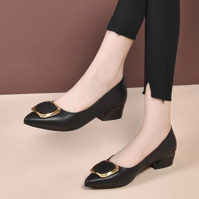 Spring Women's Pointed-Toe Chu - огляд і ціна Leather Work Women Shoes