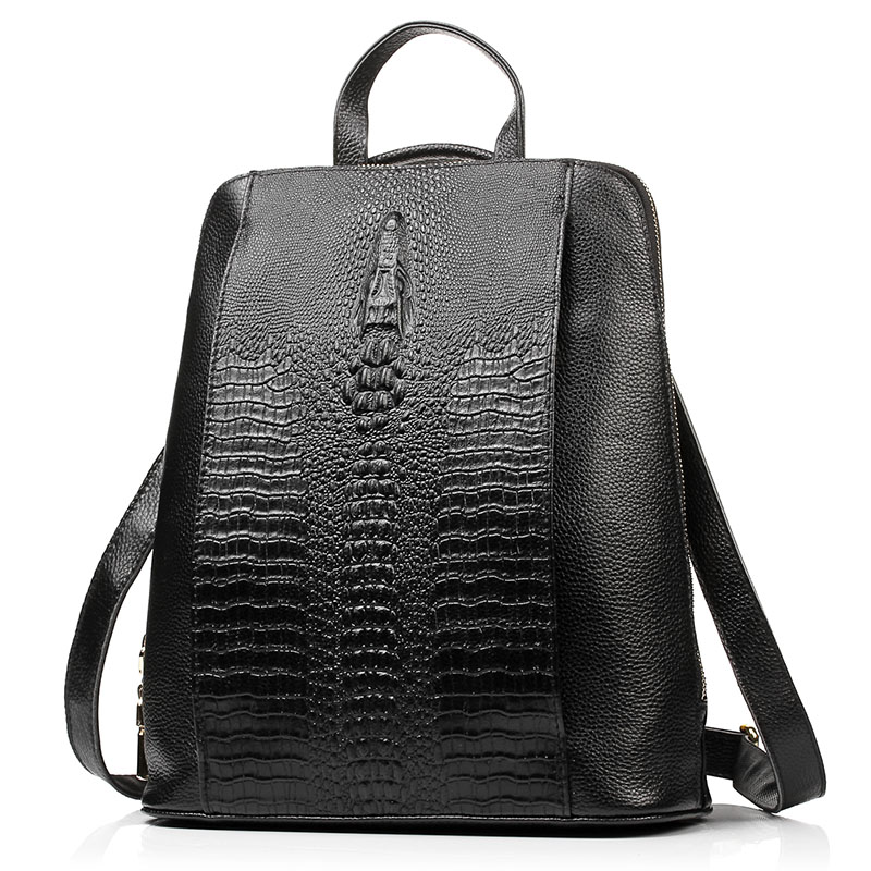 Zency Women's Crocodile Leathe - огляд і ціна Leather Work Laptop Bag