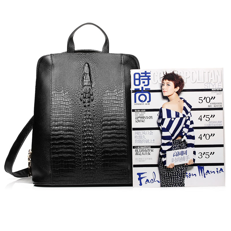 Zency Women's Crocodile Leathe - огляд і ціна Leather Work Laptop Bag